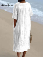 Watercolor Jellyfish Art Printed Women's Flowy Dress