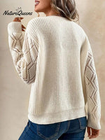 Casual Pullover Women's V-neck Knit