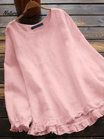 Women'sPlain ColorCasualTop