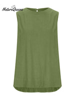 Women's Solid Color Loose Elegant Casual Sleeveless Tank Top