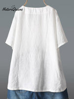 Women's V-neck short sleeves Casual Top