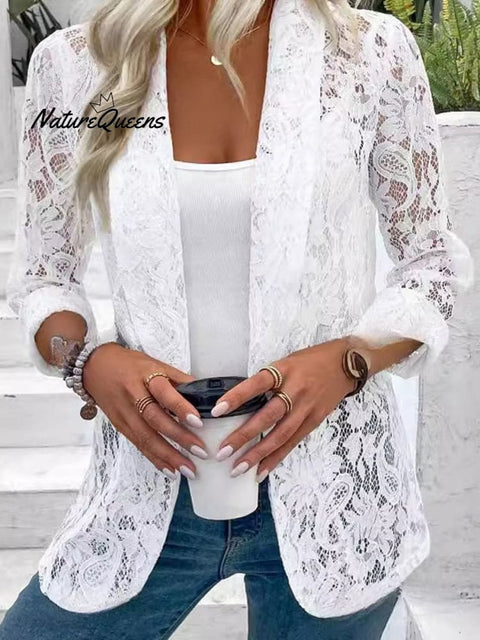 Women's Spring and Summer Lace Suit Jacket