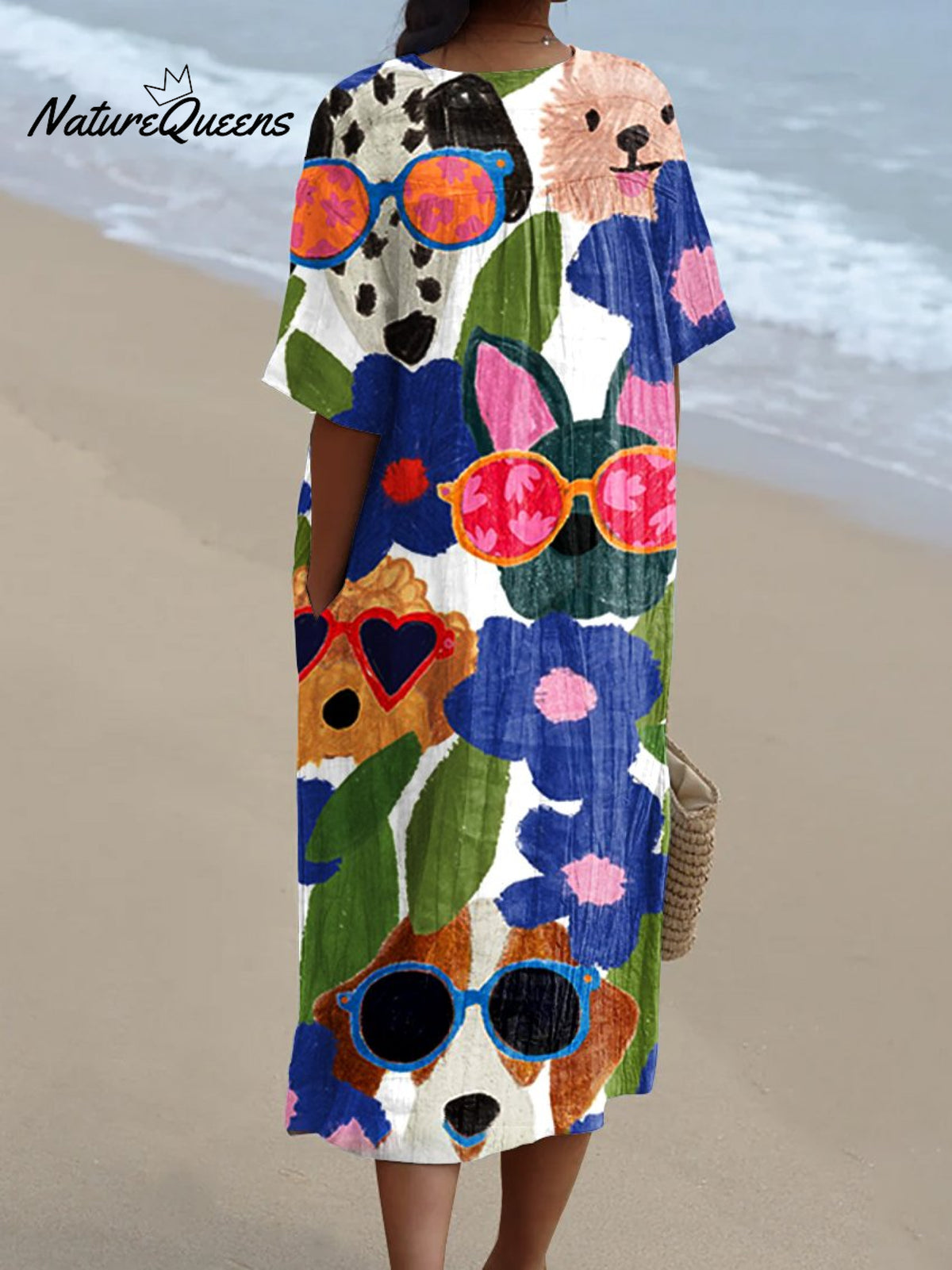 Women'sDogArt PrintCasual Dress