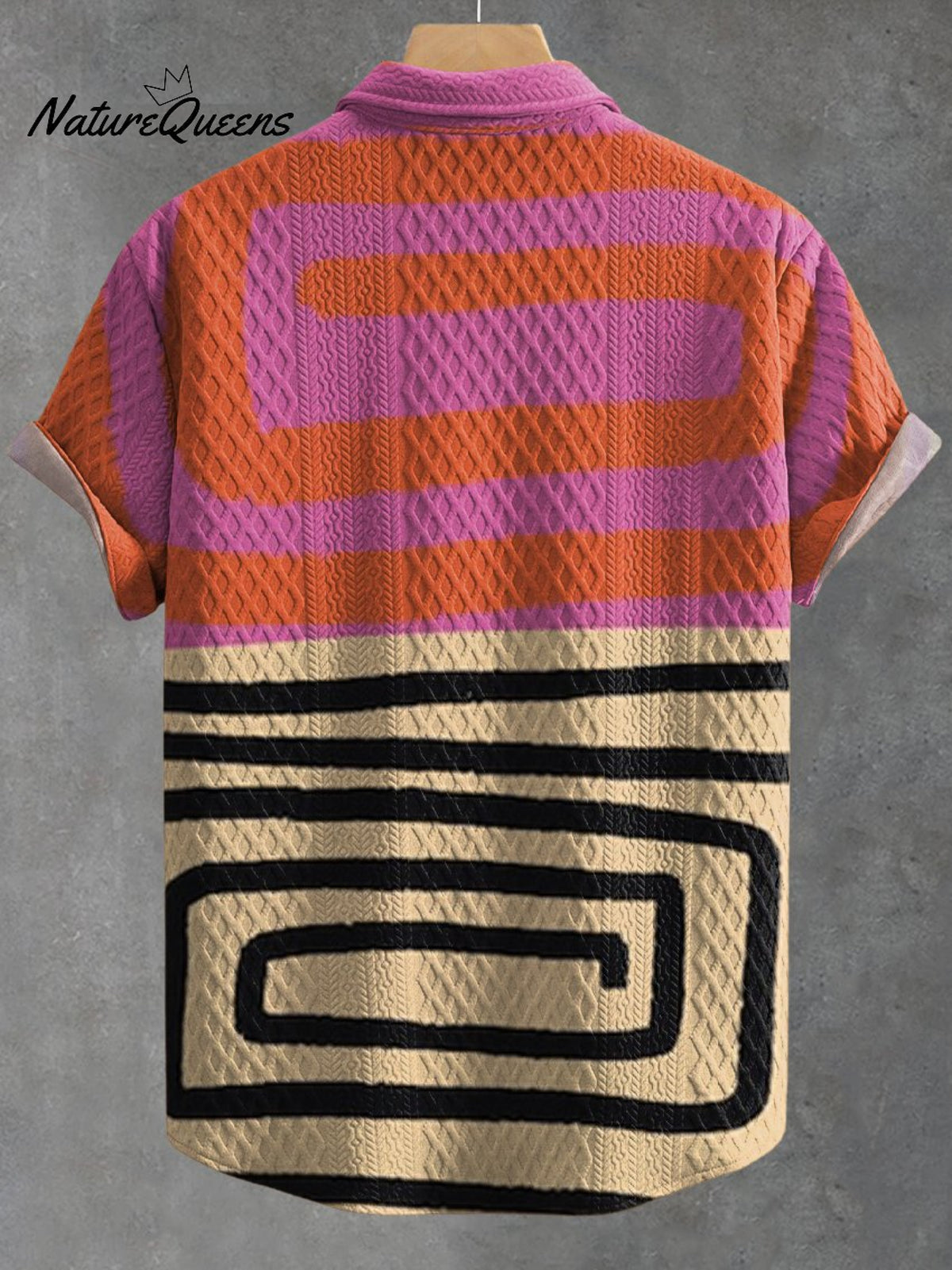 Abstract Painting Art Vintage Print Casual Jacquard Shirt