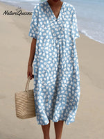 Women's Retro Art PrintFlowy Dress