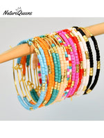 Bohemian Colorful Rice Bead Earrings