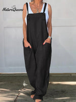 Wide Leg Cotton Jumpsuit