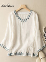 Summer Retro Style Light Weight Cotton And Linen Shirt