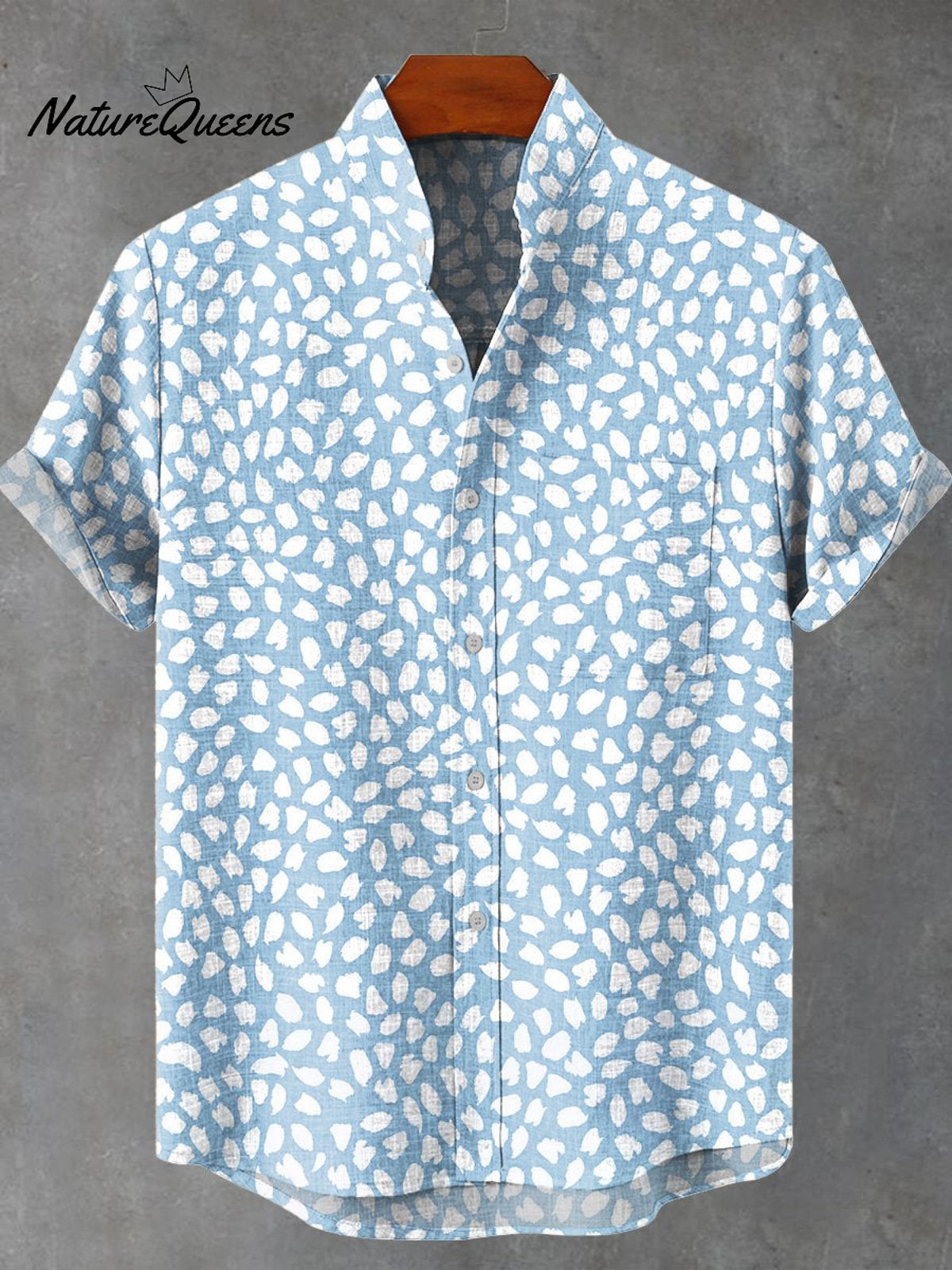 Retro ArtPrint Casual 100% Cotton Shirt