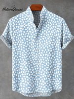 Retro ArtPrint Casual 100% Cotton Shirt