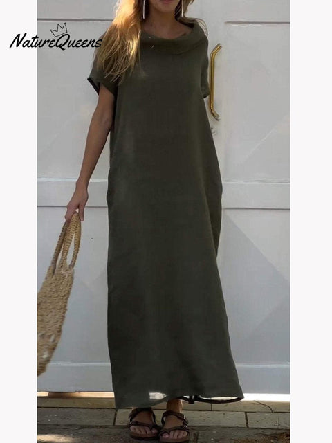 Women's Plain  Casual  Long Dress