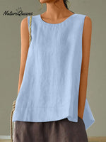 Women's Solid Color Loose Elegant Casual Sleeveless Tank Top