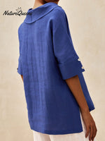 Women’s Casual Linen V-Neck Shirt