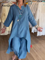 Women’s Solid Color Casual Suit Blue / S