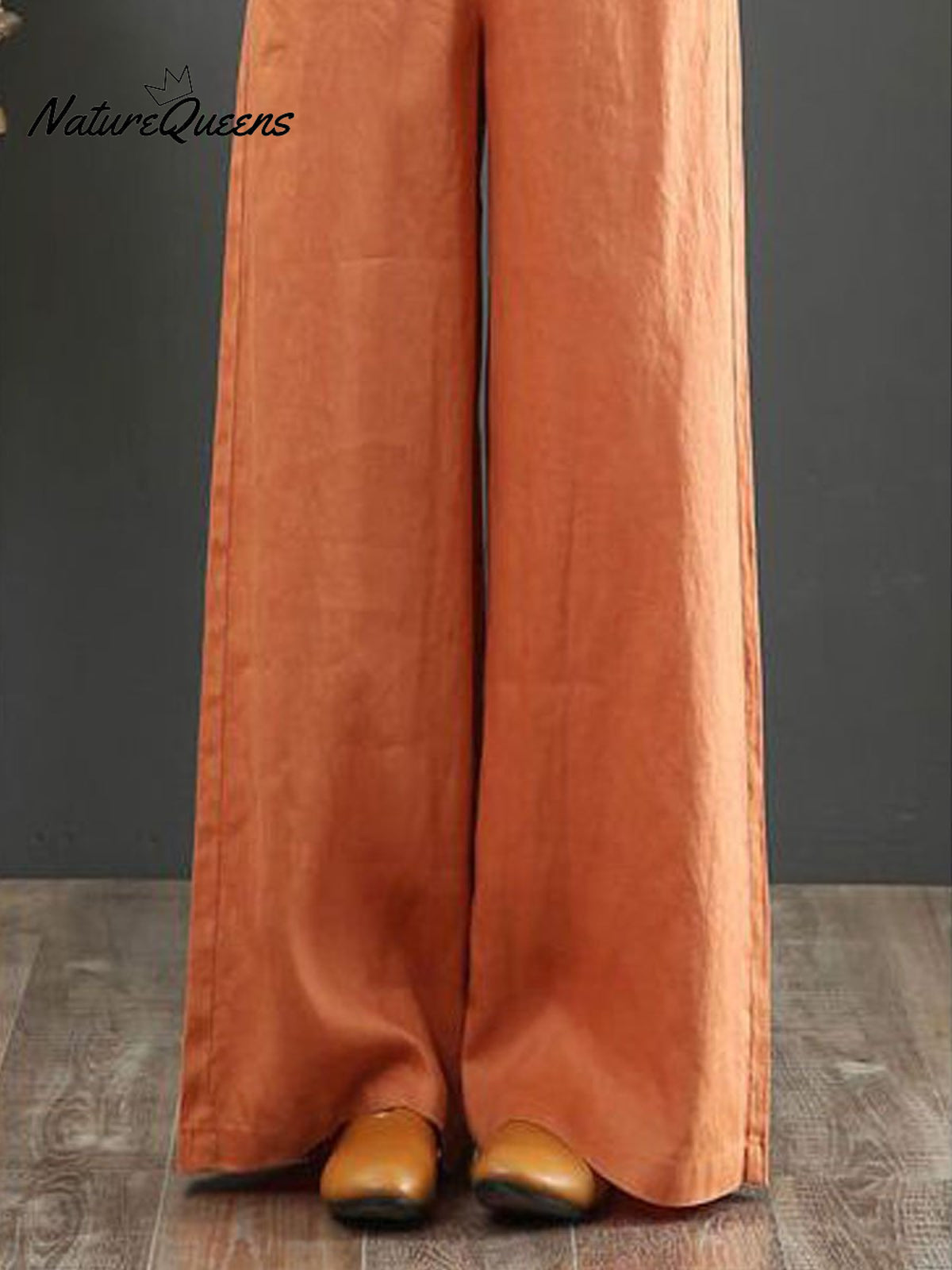 Women's Solid Color Loose Elegant Casual Simple Cotton And Linen Pants