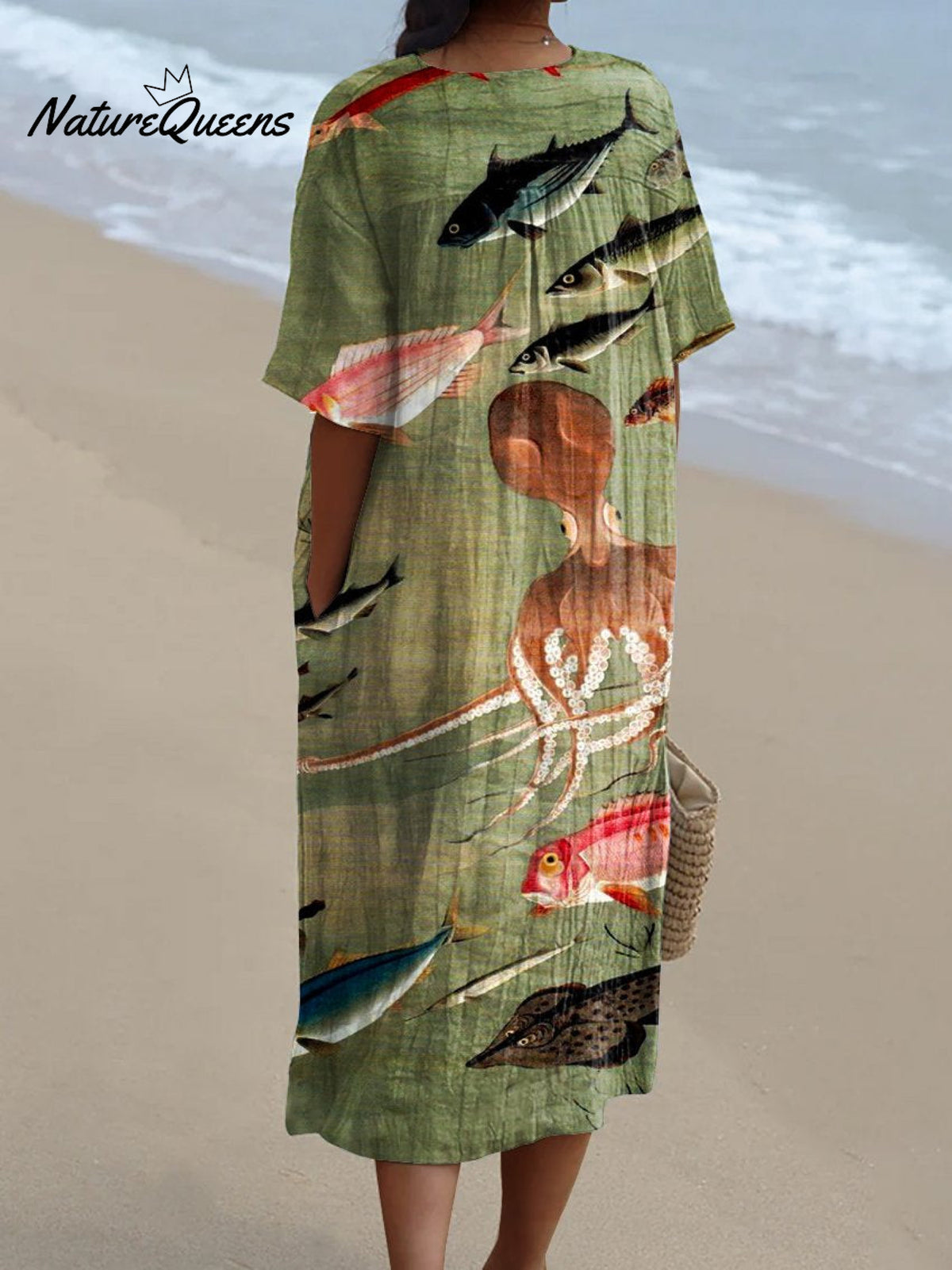 Women's FishArt PrintCasual Dress