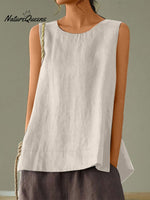 Women's Solid Color Loose Elegant Casual Sleeveless Tank Top