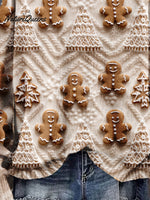 Christmas Gift Christmas Ginger Sugar Cookies Art Print Knit Pullover Sweater