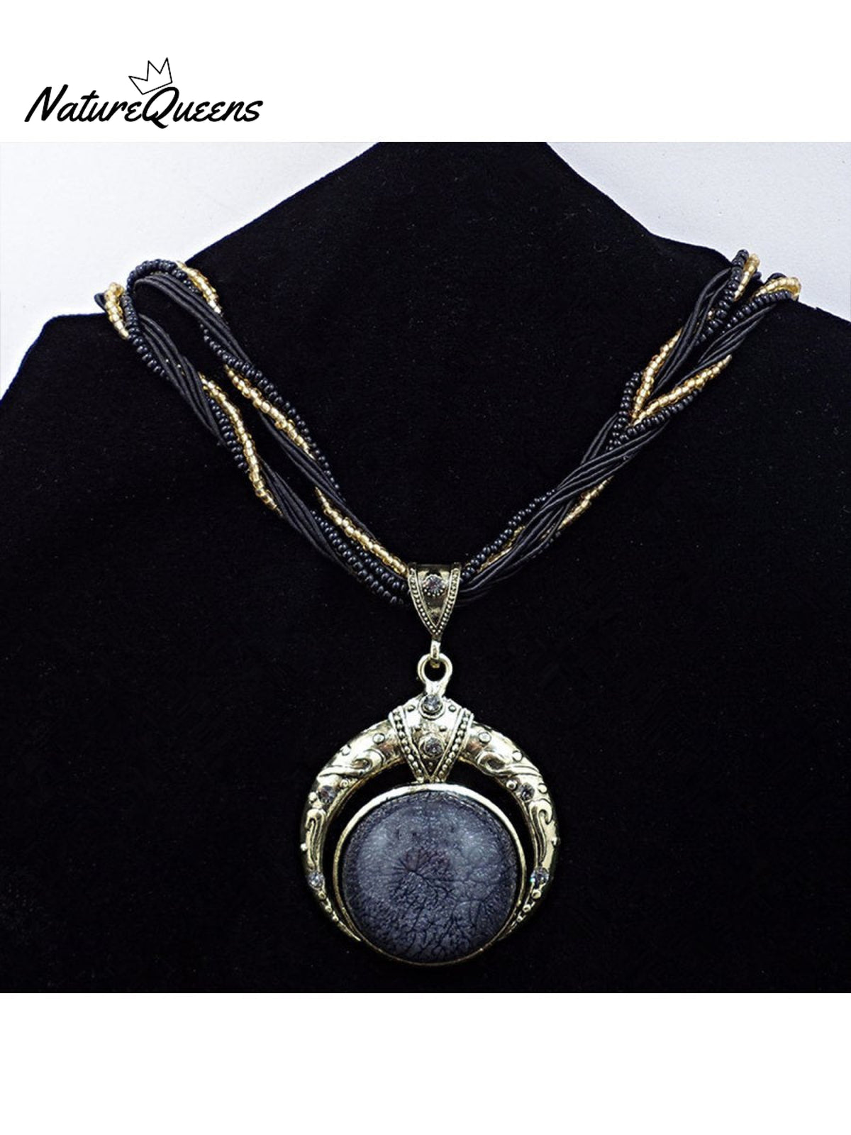 Bohemian Style Ethnic Necklace 4 / Onesize