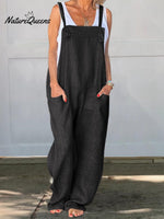 Wide Leg Cotton Jumpsuit