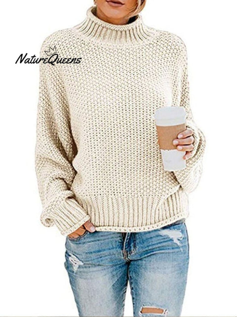 Women's Autumn Turtleneck Slim Wool Long Sweater