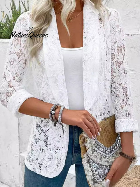 Women's Spring and Summer Lace Suit Jacket