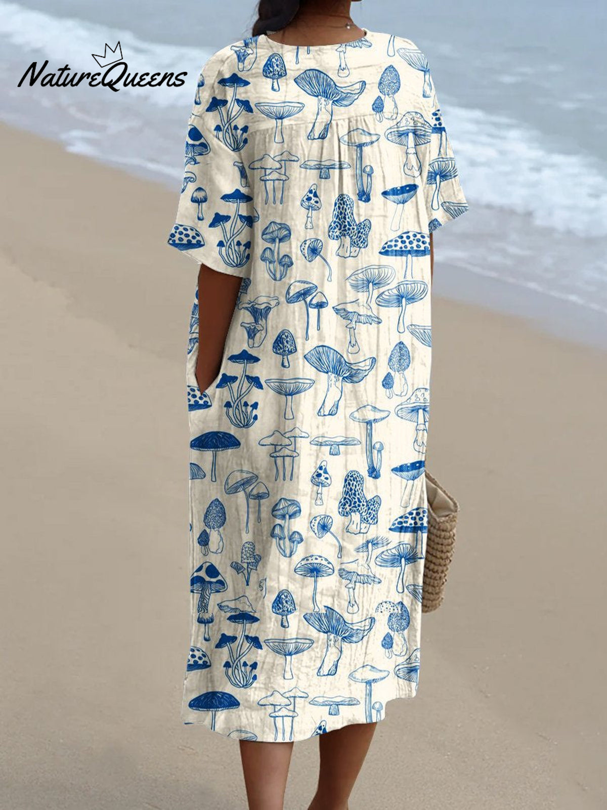 Women'sMushroomArt PrintCasual Dress