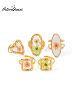 Aeon Flower Stainless Steel Ring