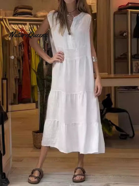 Women's Cotton and Linen Dress