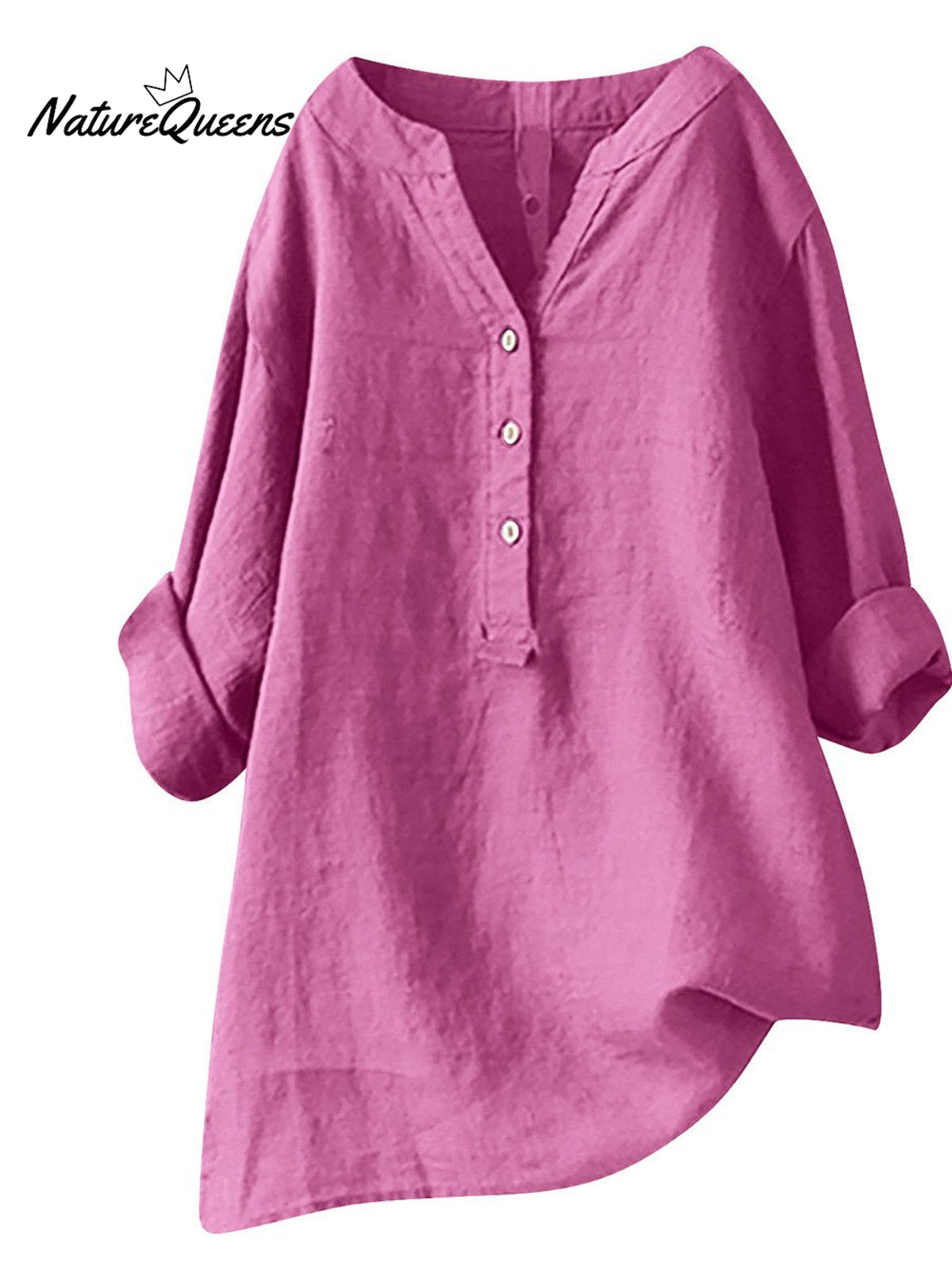 Women'sRetro Cotton And Linen Casual Shirt