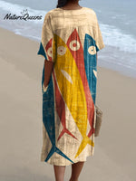 Women'sFishArt PrintCasual Dress