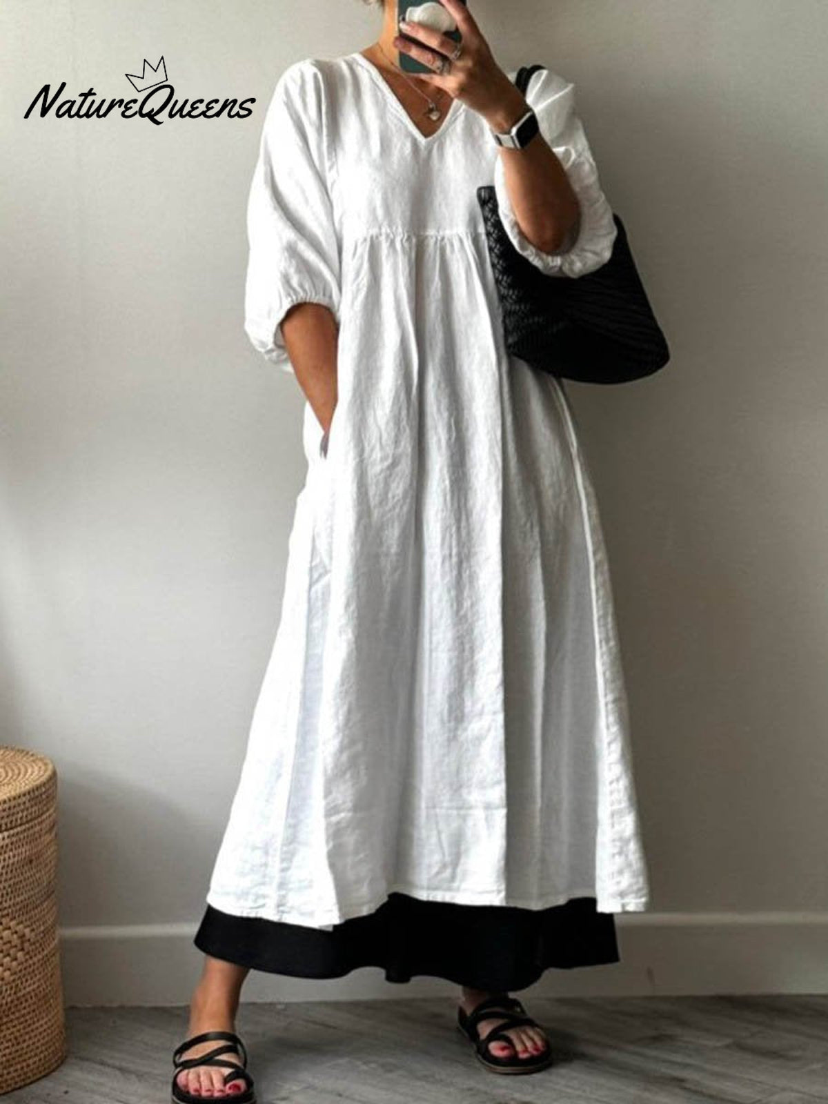Women's Pocket Cotton Dress