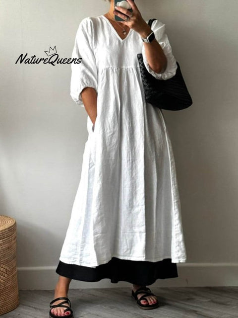 Women's Pocket Cotton Dress