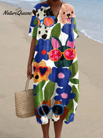 Women'sDogArt PrintCasual Dress