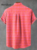 Dog Art Print100% Cotton Casual Shirt