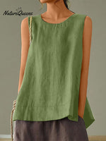 Women's Solid Color Loose Elegant Casual Sleeveless Tank Top