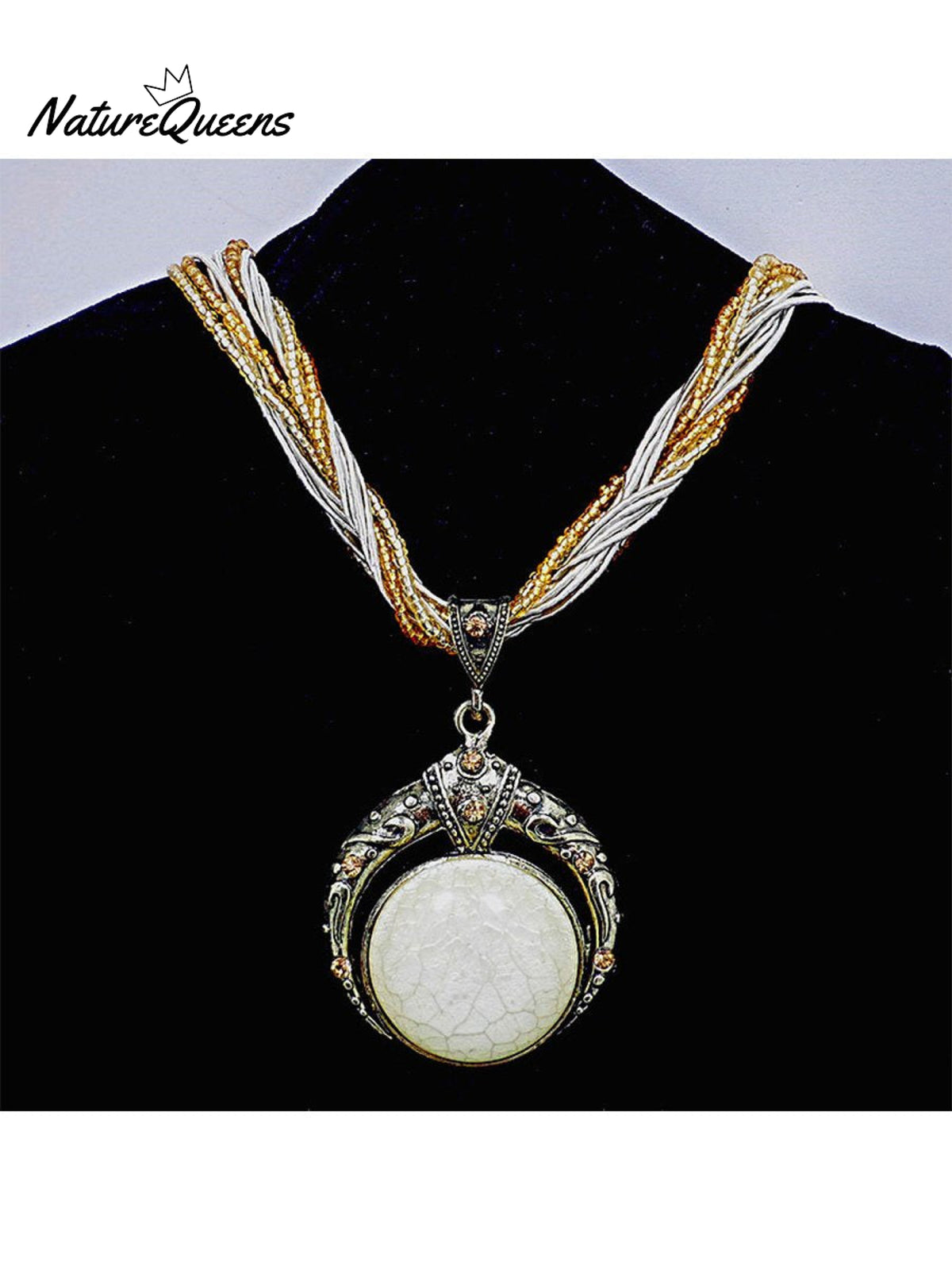 Bohemian Style Ethnic Necklace 2 / Onesize