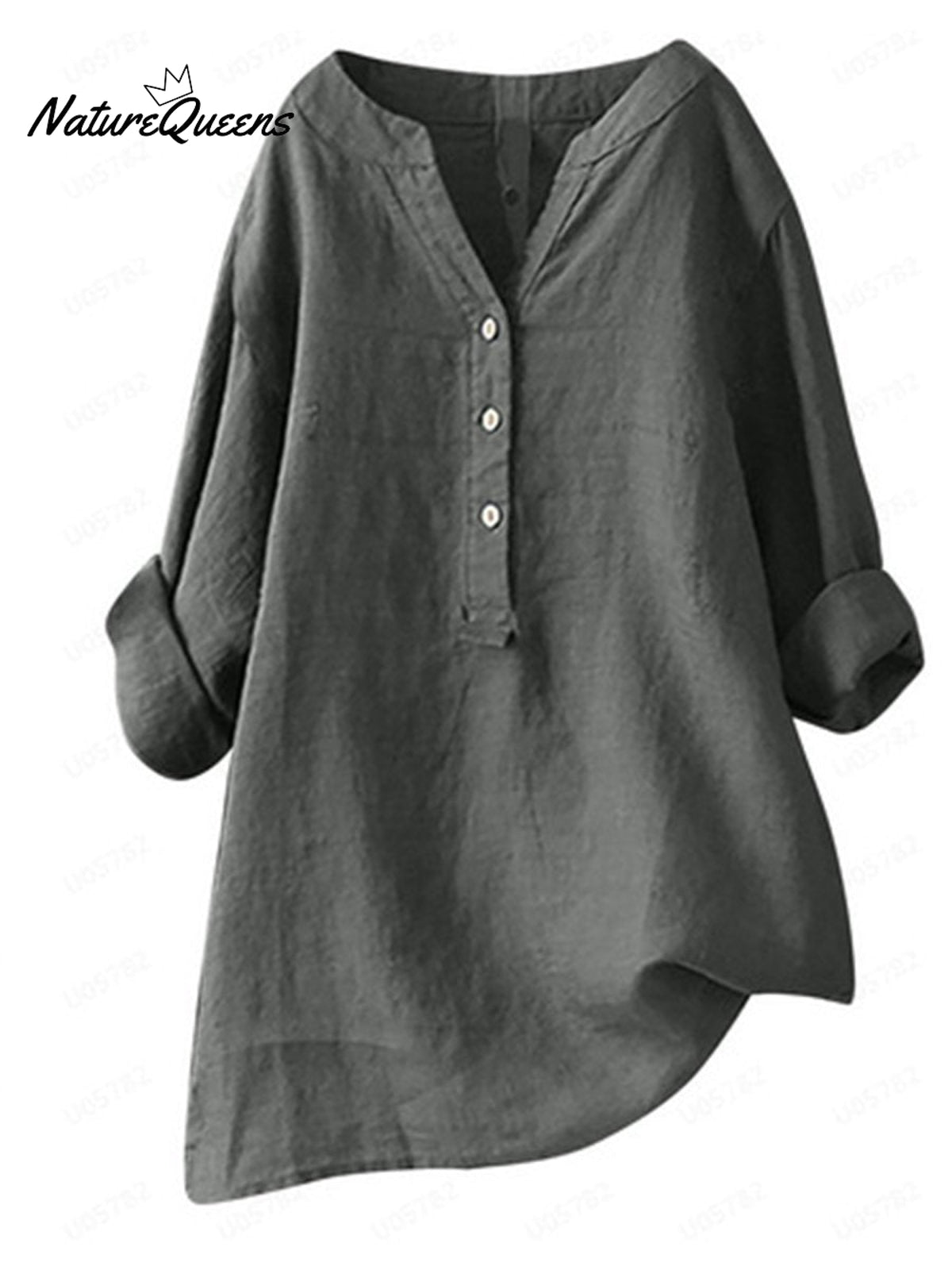 Women'sRetro Cotton And Linen Casual Shirt