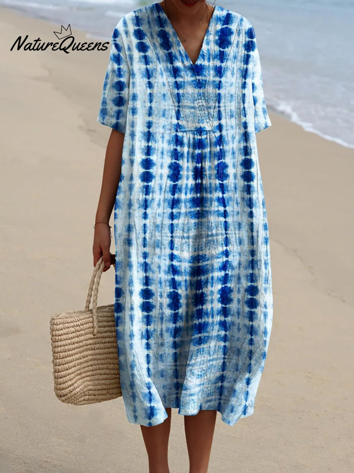 Women'sTie DyeArt PrintCasual Dress