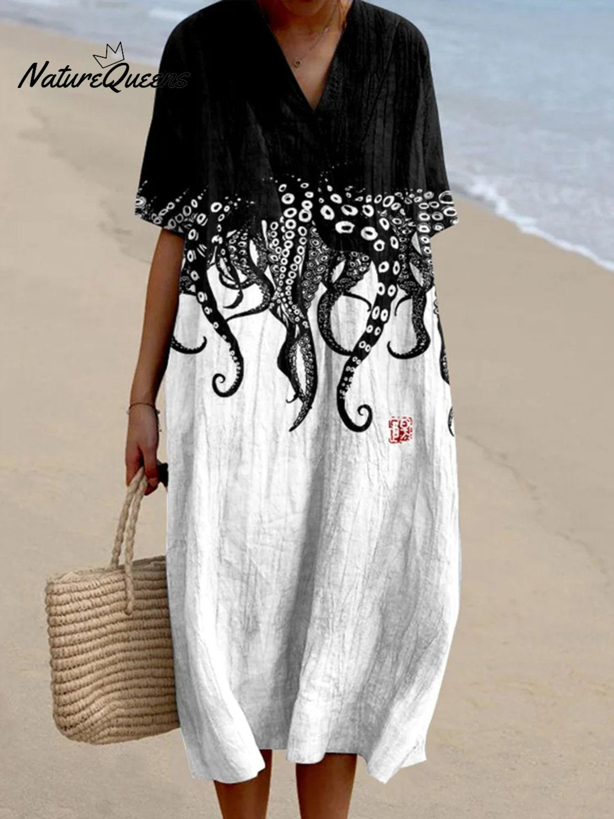 Women'sOctopusArt PrintCasual Dress