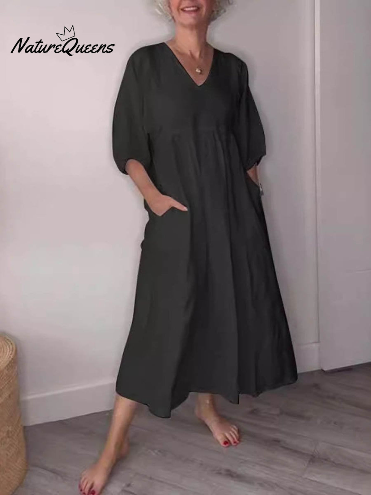 Women's Pocket Cotton Dress