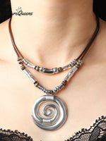 Swirl Totem Vintage Bohemian Necklace