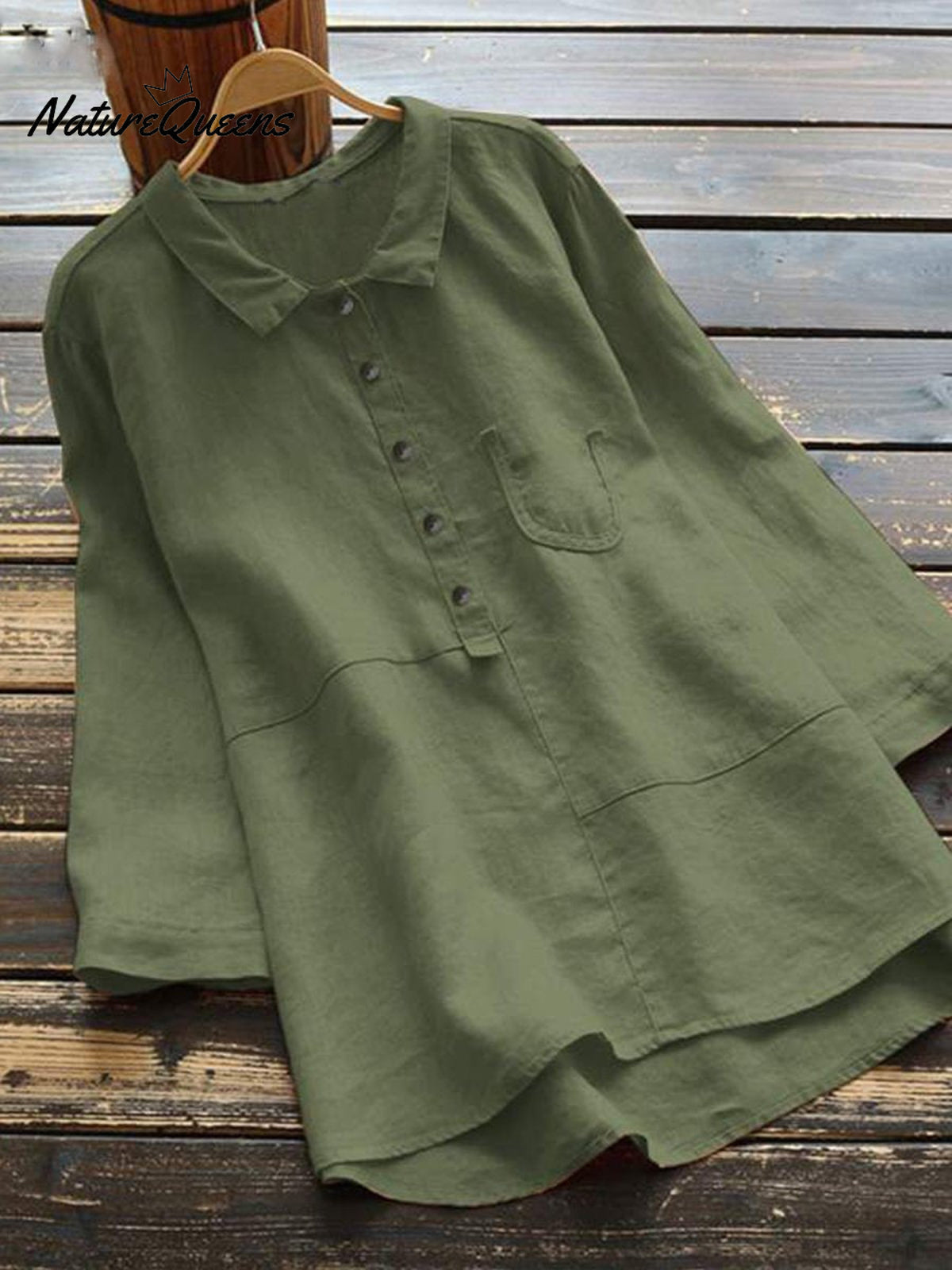 Women'sPlain ColorCasualTop