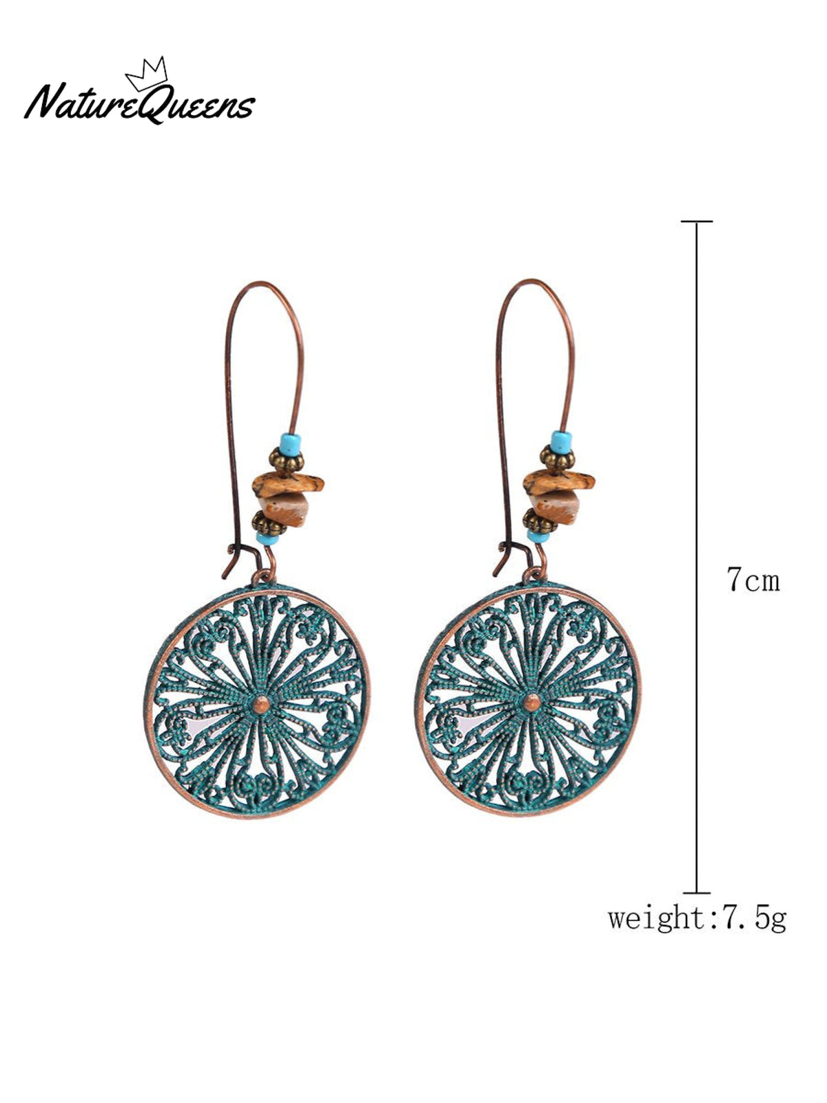 Boho Vintage Earrings 9 / Onesize