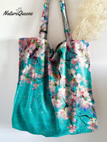 Retro Floral Linen Tote Bag Multicolor / 20Cmx27Cm