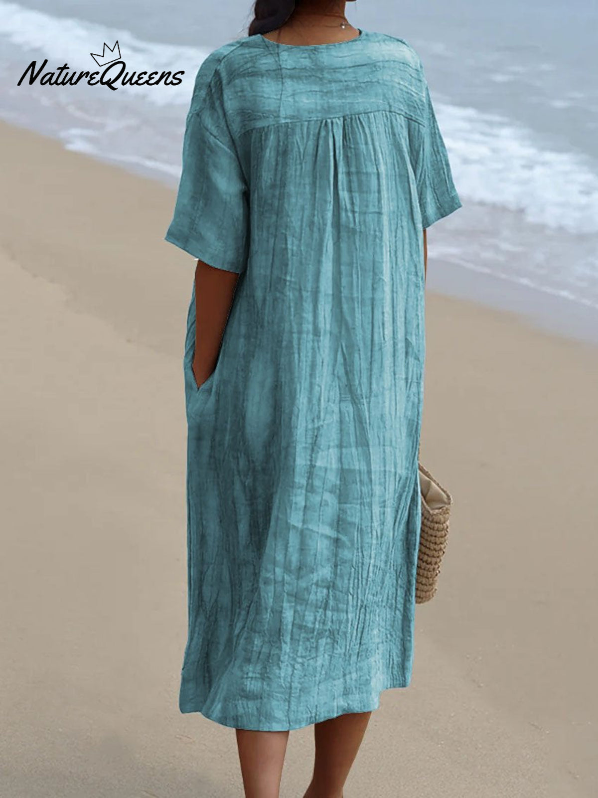 Women's Vintage Lovely Sardines Art Print Flowy Dress