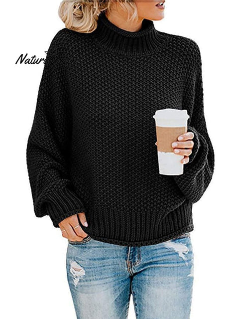 Women's Autumn Turtleneck Slim Wool Long Sweater