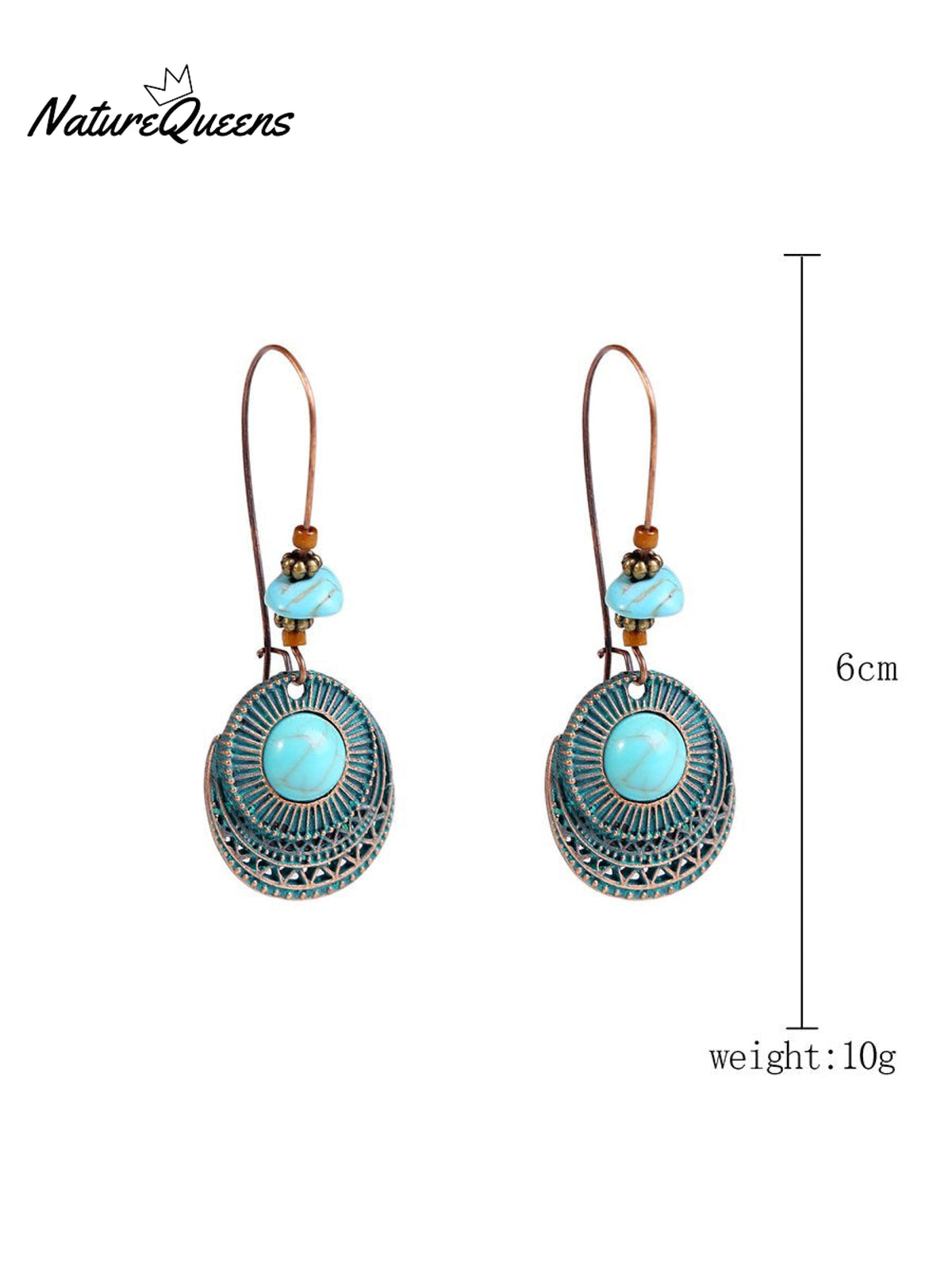 Boho Vintage Earrings 7 / Onesize