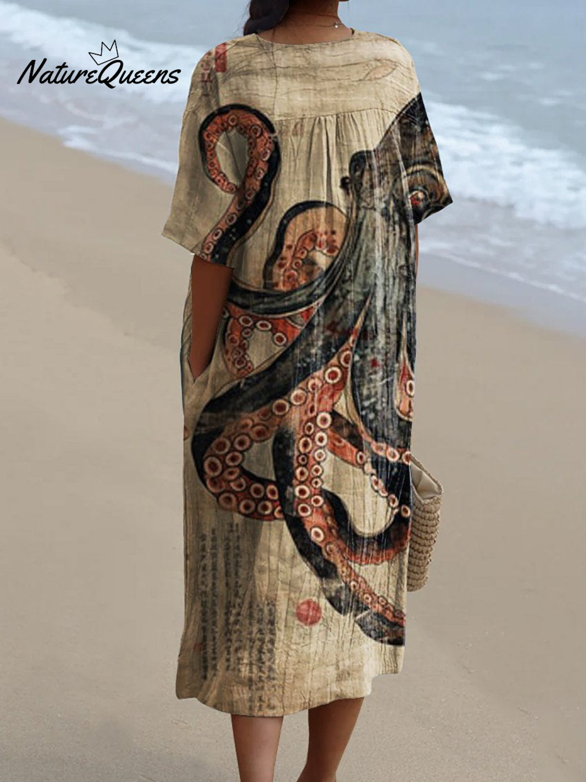 Women'sOctopusArt PrintCasual Dress