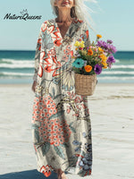 Women's Flowers Art Print Casual Dress